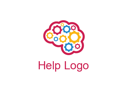gears in brain shape