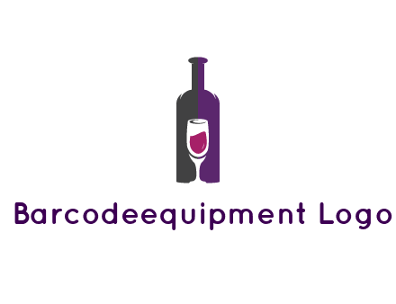 negative spacing wine glass in wine bottle