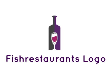 negative spacing wine glass in wine bottle