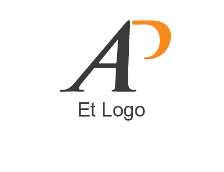 letter P joined with letter A