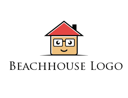 cute little home with face