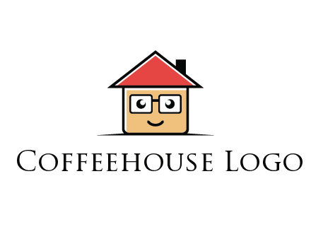 cute little home with face