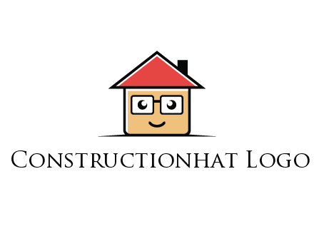 cute little home with face