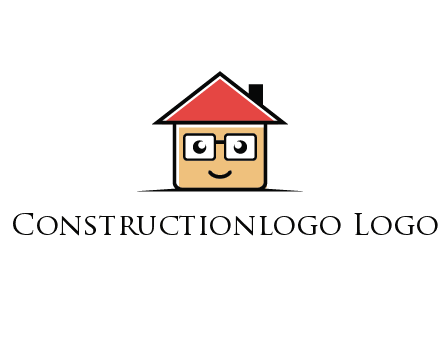 cute little home with face