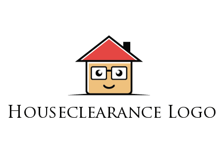 cute little home with face