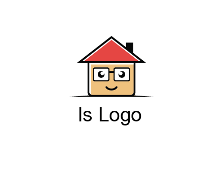 cute little home with face