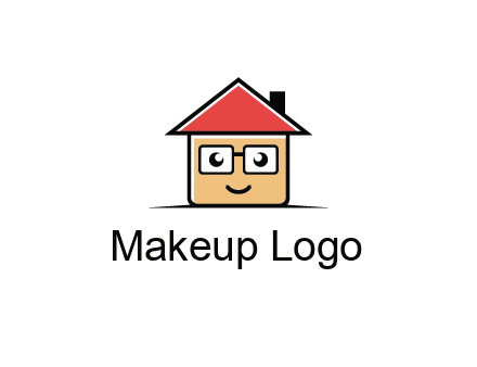 cute little home with face