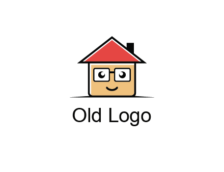 cute little home with face