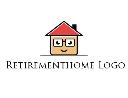 cute little home with face