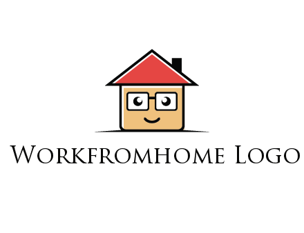 cute little home with face