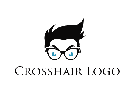 man wearing glasses and hair