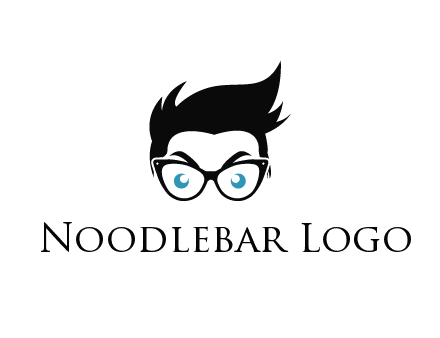 man wearing glasses and hair