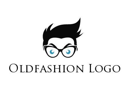 man wearing glasses and hair