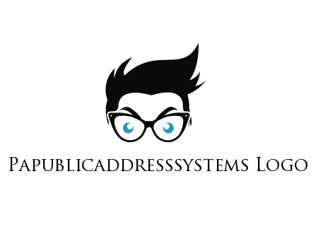man wearing glasses and hair