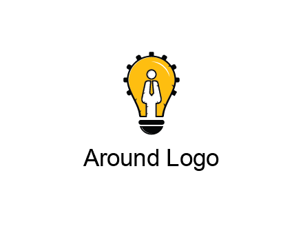people icon in light bulb