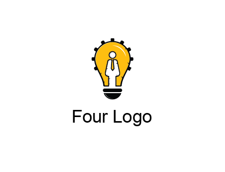 people icon in light bulb