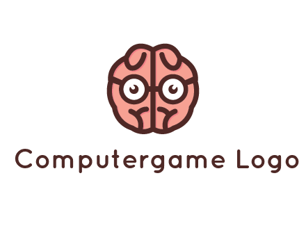 brain forming face with spectacles