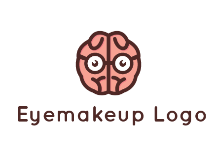 brain forming face with spectacles