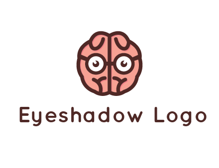 brain forming face with spectacles