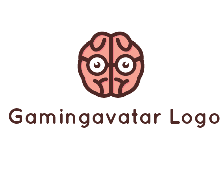 brain forming face with spectacles