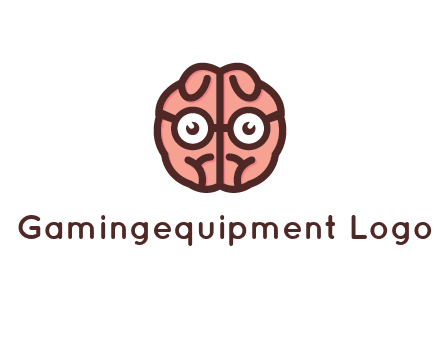 brain forming face with spectacles