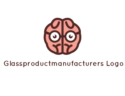 brain forming face with spectacles