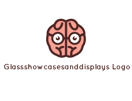 brain forming face with spectacles