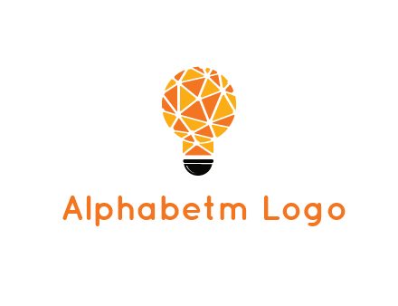 polygonal pattern in light bulb
