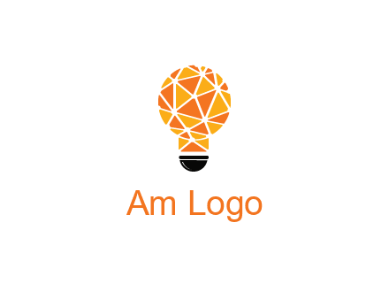 polygonal pattern in light bulb