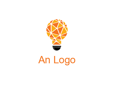 polygonal pattern in light bulb