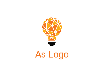 polygonal pattern in light bulb