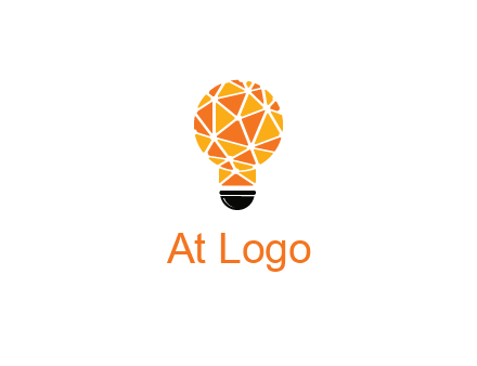 polygonal pattern in light bulb
