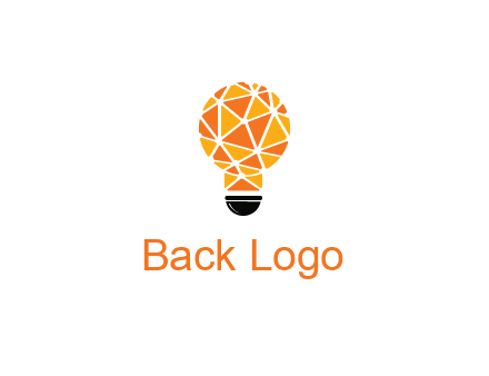 polygonal pattern in light bulb