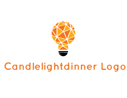 polygonal pattern in light bulb