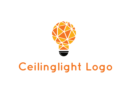 polygonal pattern in light bulb