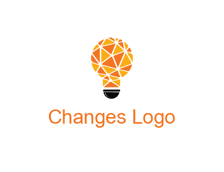 polygonal pattern in light bulb