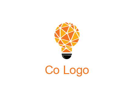 polygonal pattern in light bulb
