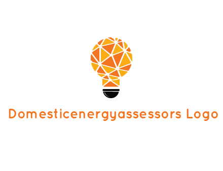 polygonal pattern in light bulb