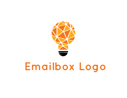polygonal pattern in light bulb
