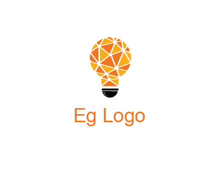polygonal pattern in light bulb