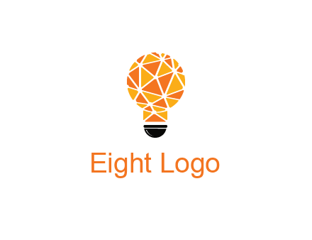 polygonal pattern in light bulb