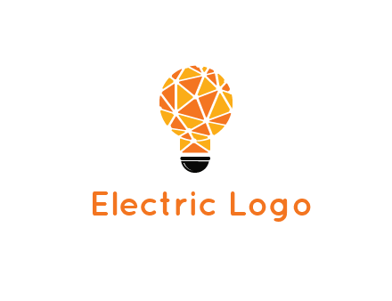polygonal pattern in light bulb