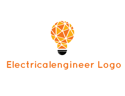 polygonal pattern in light bulb