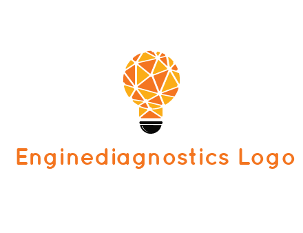 polygonal pattern in light bulb