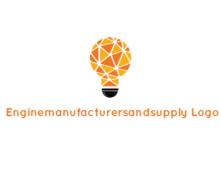 polygonal pattern in light bulb