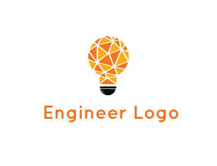 polygonal pattern in light bulb