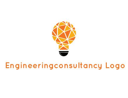 polygonal pattern in light bulb
