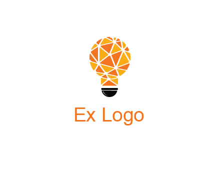 polygonal pattern in light bulb