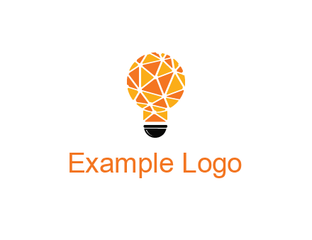 polygonal pattern in light bulb