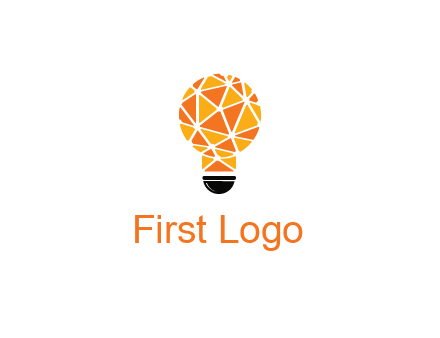 polygonal pattern in light bulb